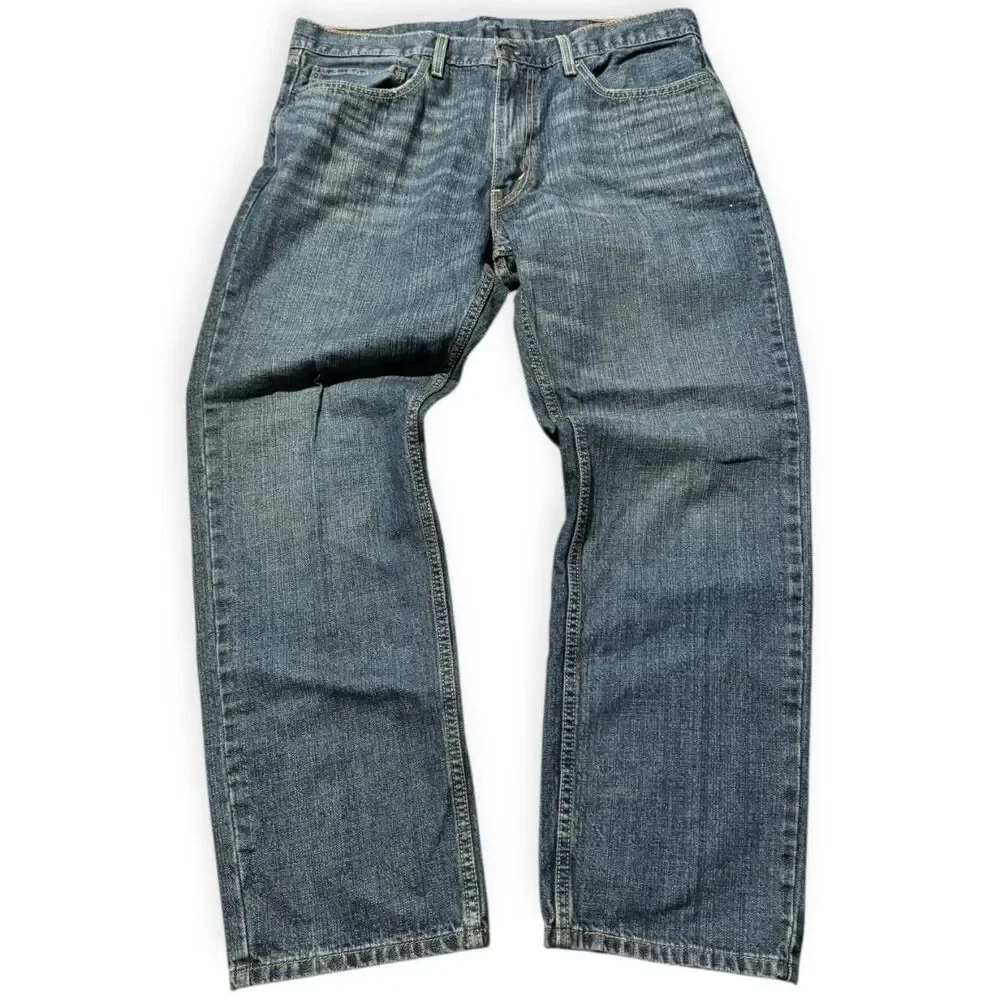 Levi-s Men's Blue and Navy Jeans